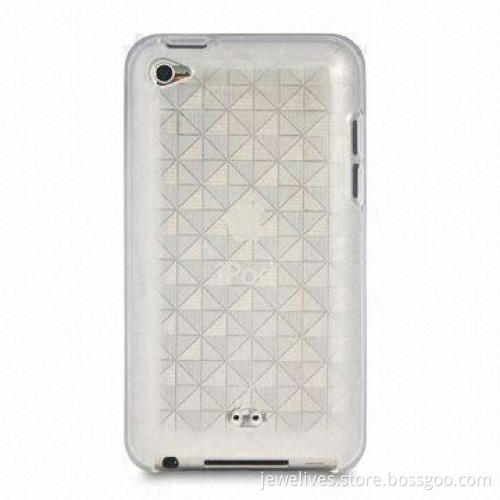 Wear/Water/Grease-proof TPU Case for iPod Touch 4G, Triangle-shaped Design